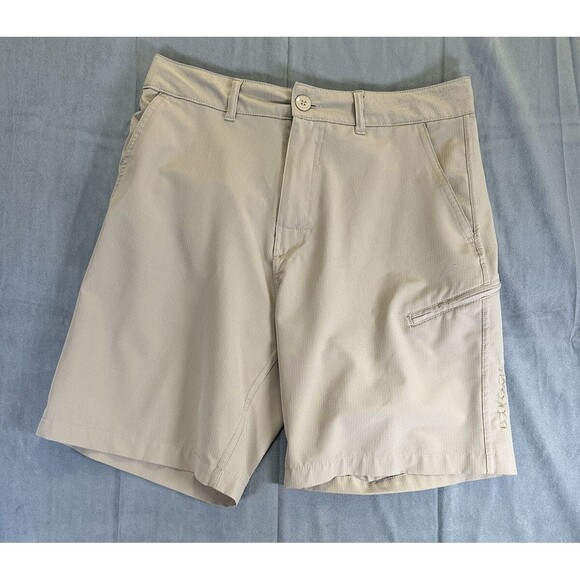 Body Glove Amphibious Water Repellent Tech Golf Stretch Tan Shorts Mens 30 - Picture 1 of 11